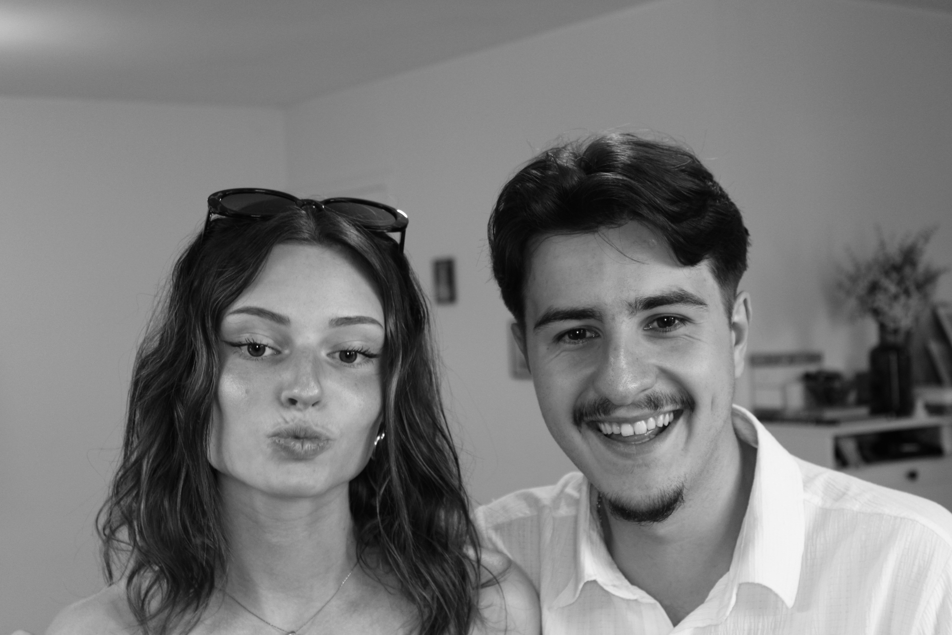 Couple immortalisé par le photobooth Photoboosté